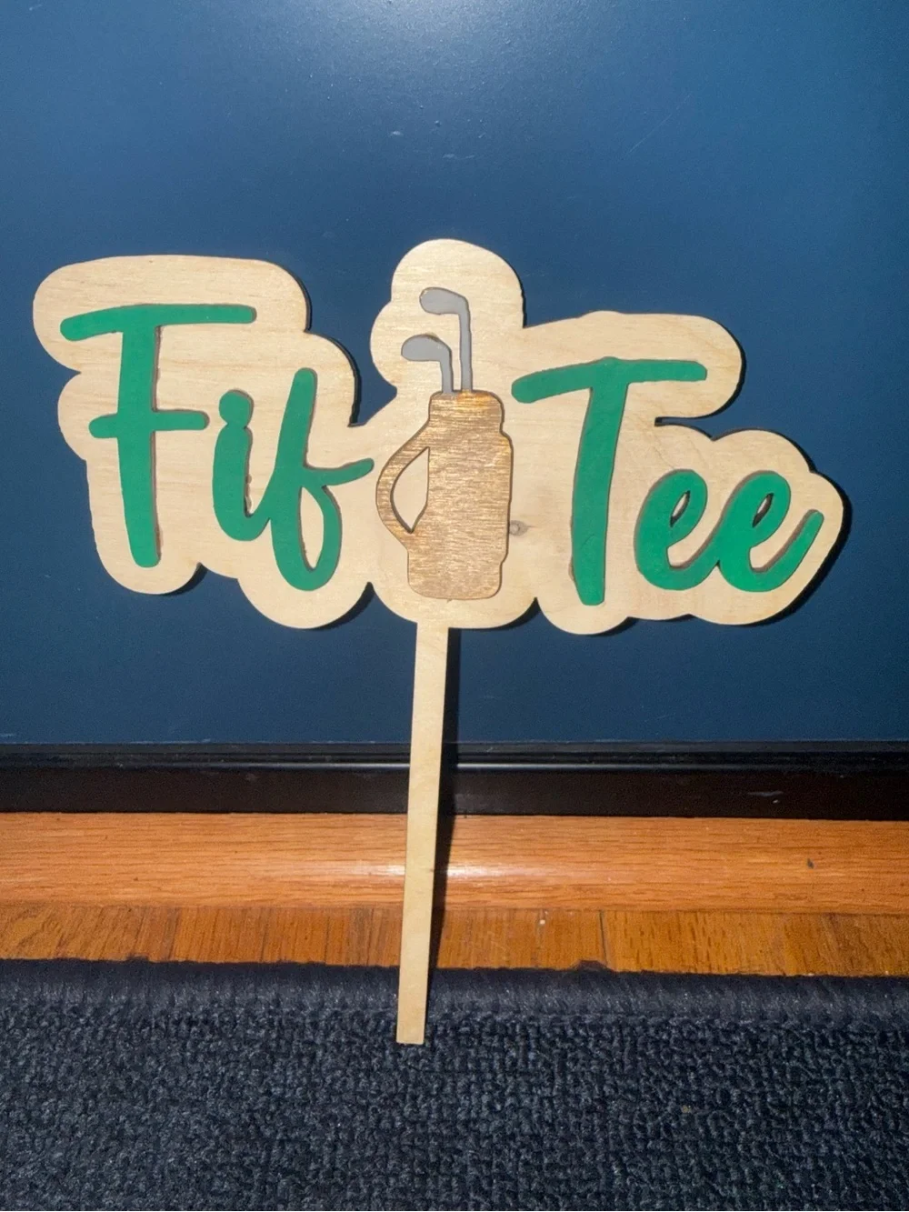 Fif Tee cake topper